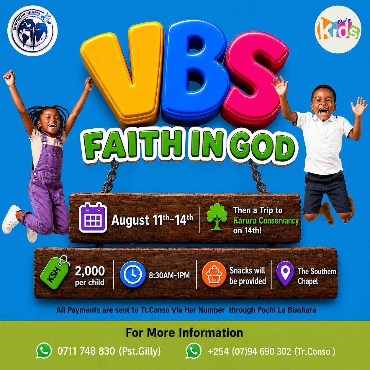 Vacation Bible School (VBS): Faith in God